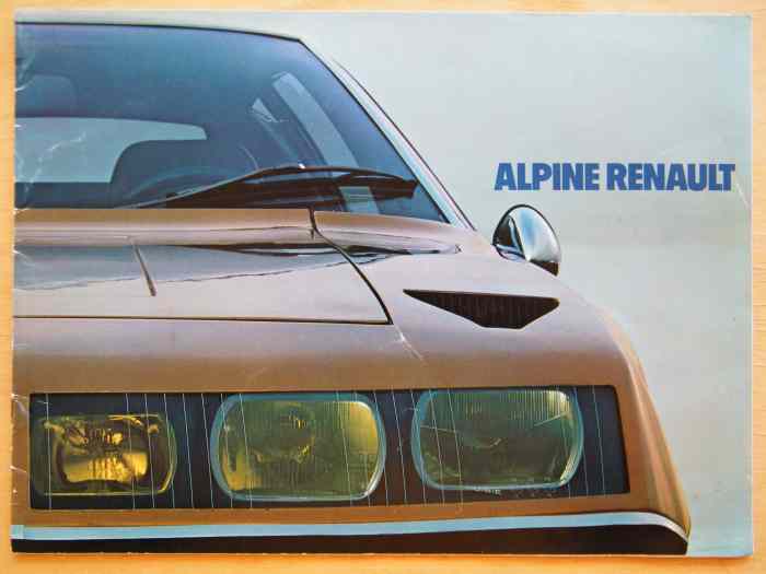 Alpine A310 1600 VF - 140 cv 1974 , Catalogue Brochure originale . 0