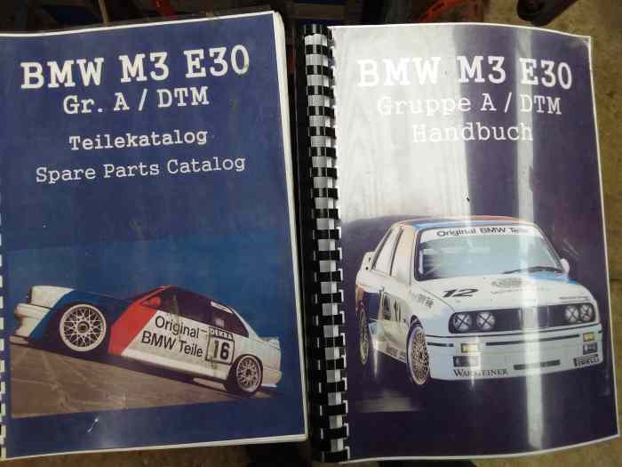 BMW M3 E 30 Manuels montage,liste et numéro des pieces ,préparation moteur et mécanique BMW M3 GR A 0