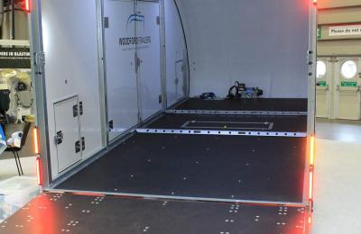 Nouvelle remorque plateau couverteWoodford Galaxy 3