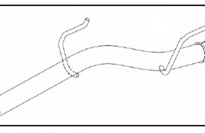 Tube de fuite échappement pour Peugeot 206 s16 modele RPS 1