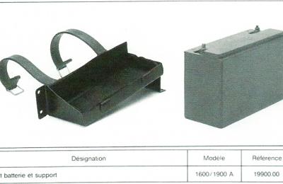 support batterie seche