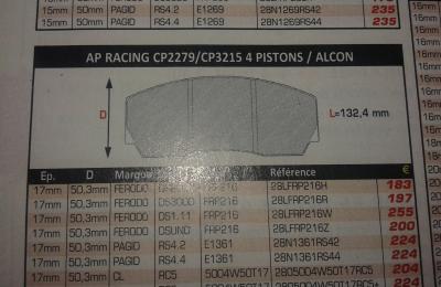 plaquettes ferodo ds 2000 et ds 3000 2