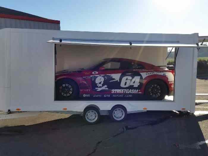 Remorque Porte Voiture Fermée SRT serie GT de VERENE 4