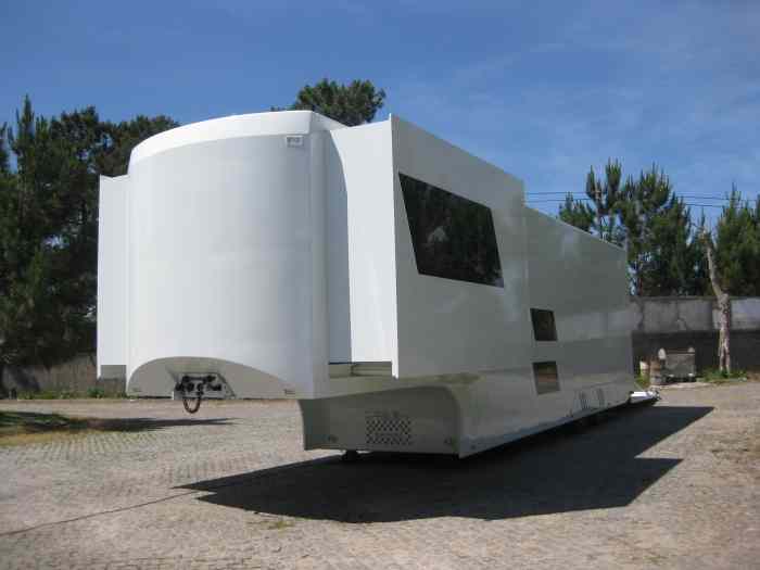 semi-remorque Habitation plus transport des vehicules rally 0