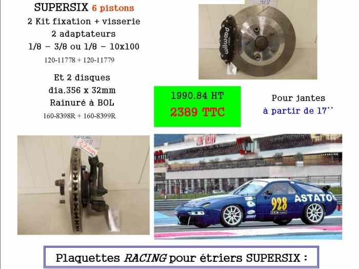 Kit gros frein Wilwood PORSCHE 928 1