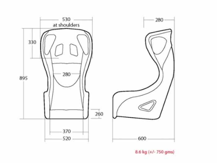 Siege baquet Cobra Evolution PRO 2