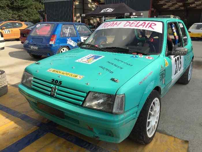 Peugeot 205 GTi Rallye Slalom prête à courir 1