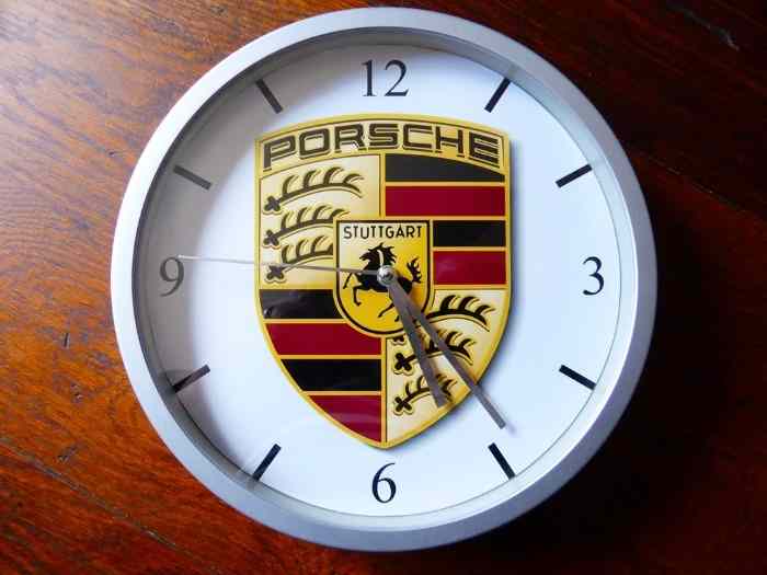 PORSCHE pendule murale horloge 20cms ( 911 993 996 997 964 356 991 935 CIRCUIT RS
