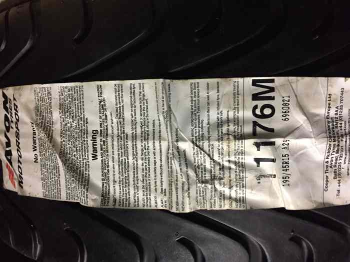 Pneu AVON 195/45 R 15 78 w CR 500 1