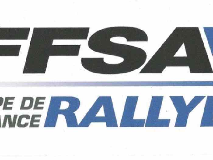 FFSA COUPE DE FRANCE RALLYE Autocollant sticker 18x9 cms ( VHC VHRS DRIFT ARCEAU etc... )
