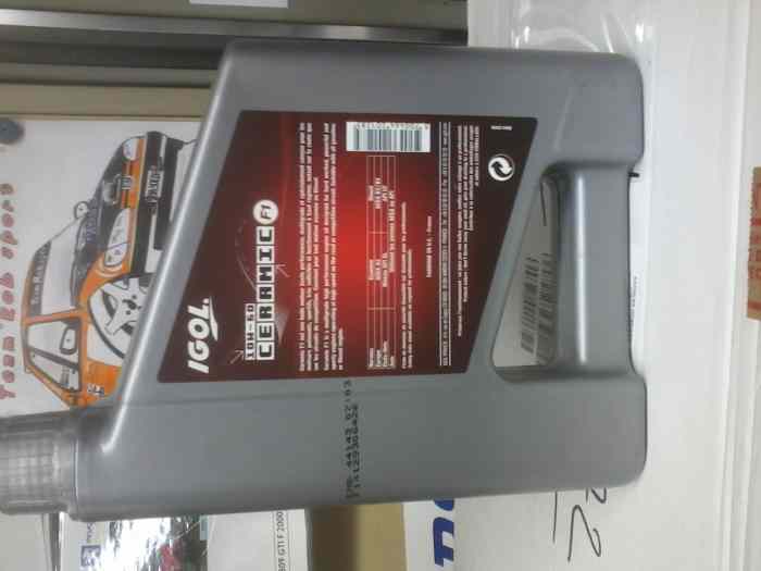 huile moteur igol 10w60 F1 1