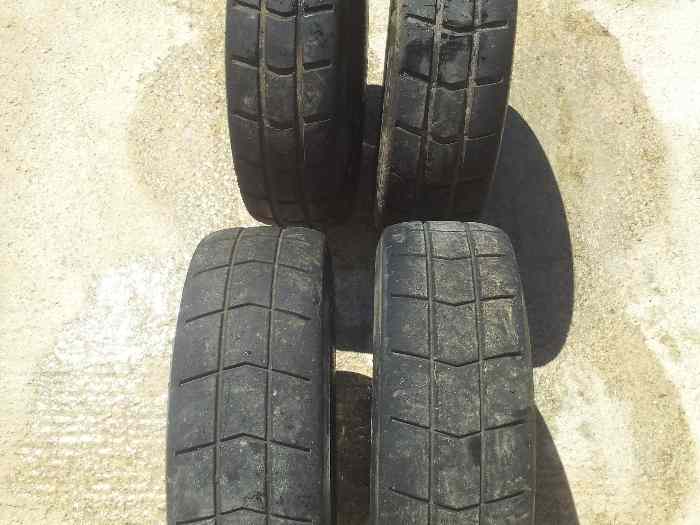 4 Pneus pluie 14 pouces Michelin et BF Goodrich 1