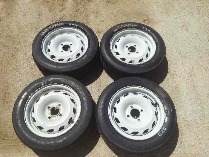 4 Pneus pluie 14 pouces Michelin et BF Goodrich 0