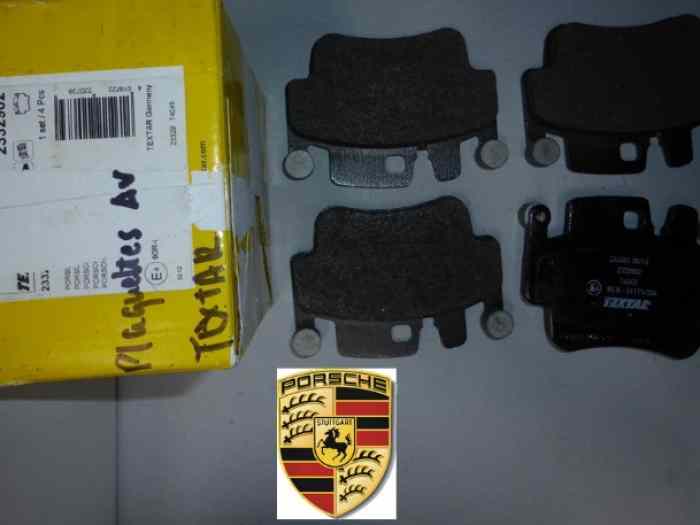 PORSCHE 4 plaquettes AR TEXTAR 2332902...