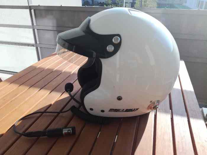 Casque rallye Belle homologué + adaptateur Stilo 0