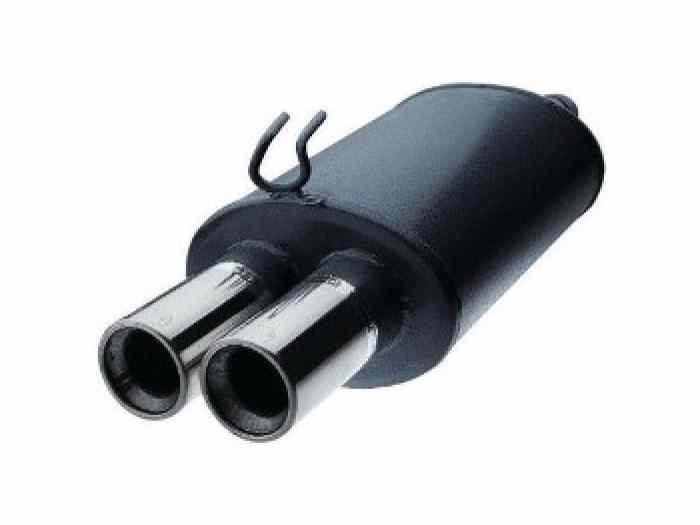 Silencieux Sport Acier OMP Homologué CEE, Circuit 1