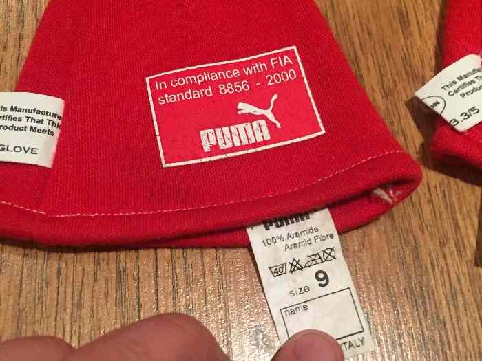 Gants PUMA FIA Taille 9 2