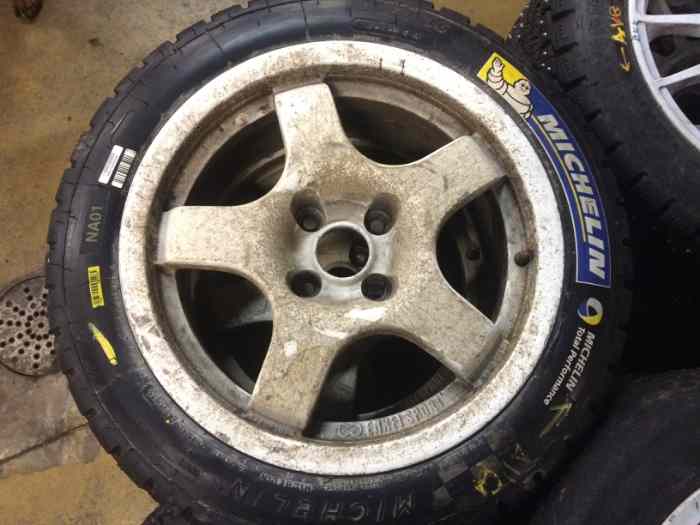 Rare 4 pneus 16 61 16 MICHELIN NA00 clouté 2
