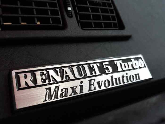 renault 5 turbo 1 dashboard Monogramme Tableau De Bord logo 3