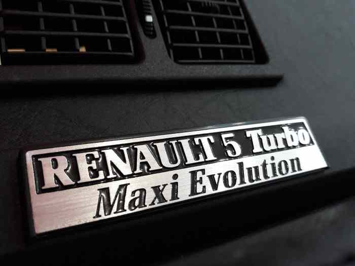 renault 5 turbo 1 dashboard Monogramme Tableau De Bord logo 3
