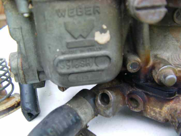 CARBURATEURS WEBER 205 GT OU 104 ZS 80HP D
