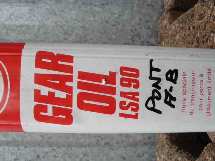 HUILE PONT-AUTOBLOQUANT 0