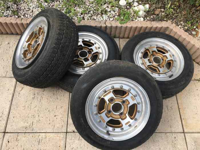 Jantes Pls 4x100 super état pour restauration 13 pouces via gt turbo ou autre 0