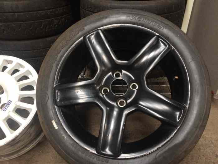 7 jantes 206 RC noir 17 pouces