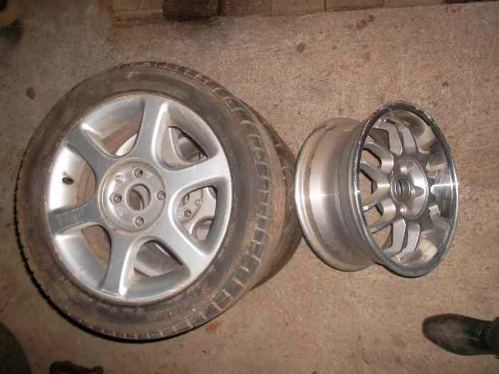 jantes 6x15 et45 + pneus 195.50.15