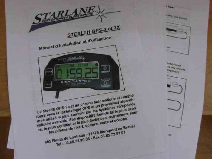 CHRONOMÈTRE STARLANE STEALTH GPS-3X 2