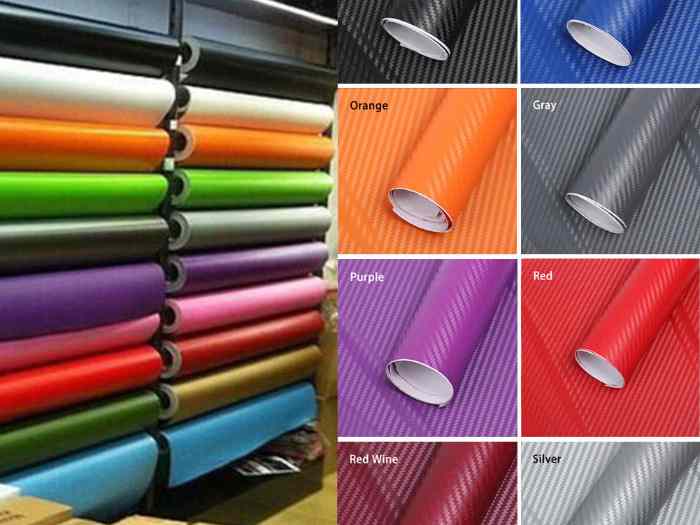 ROULEAUX VINYLE CARBONE 3D
