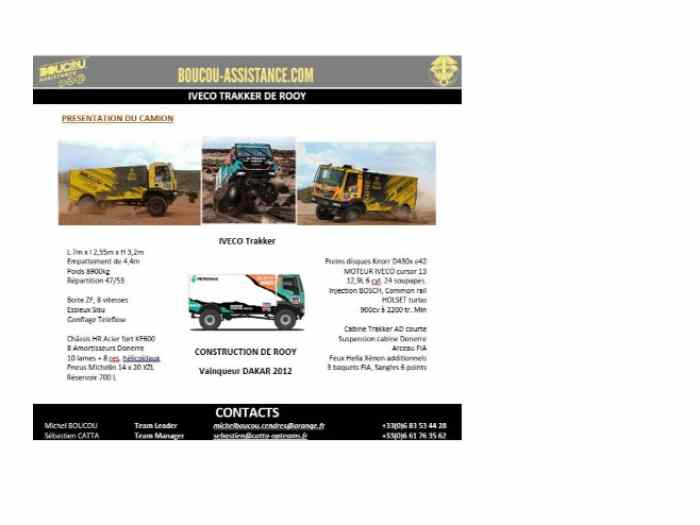 CAMION IVECO COURSE RALLYE RAID FABRICATION DE ROOY 4