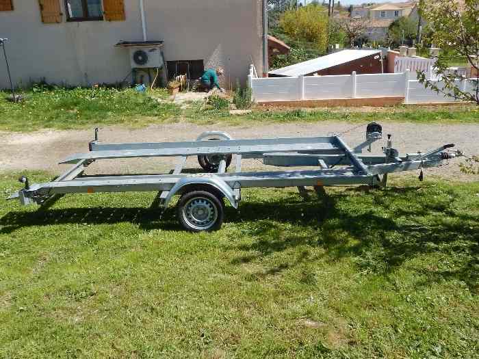 remorque porte voiture franc Trigano 1600 kgs annee 2017 2