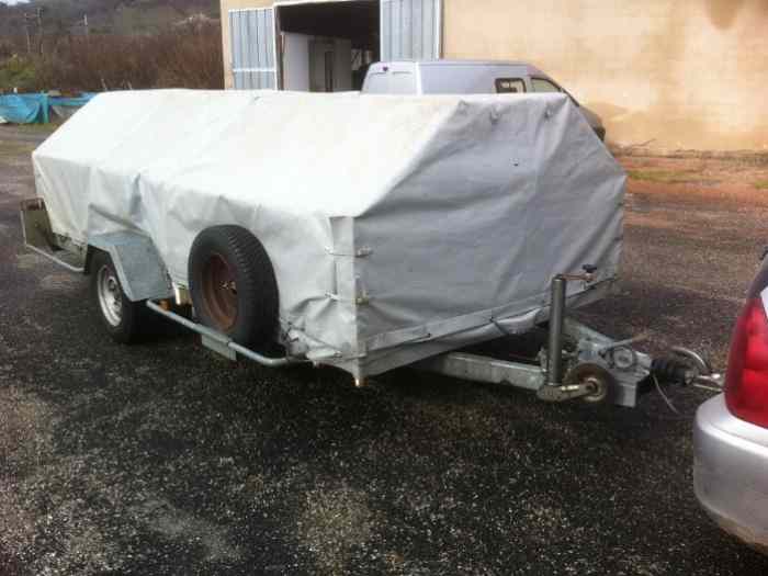 Structure tubulaire + bache pour remorque porte voiture Lider 1