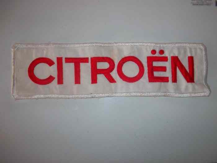 ecusson tissu citroen competition