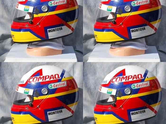 VISIERE du CASQUE de MONTOYA Casque ARAI F1 , TEAM BMW Formula 1 Grand Prix de MONACO 2002 4