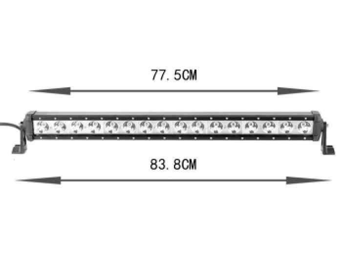 PACK RAMPE DE PHARES 16 LED + 2 PHARES DE VIRAGE 4 LED 1