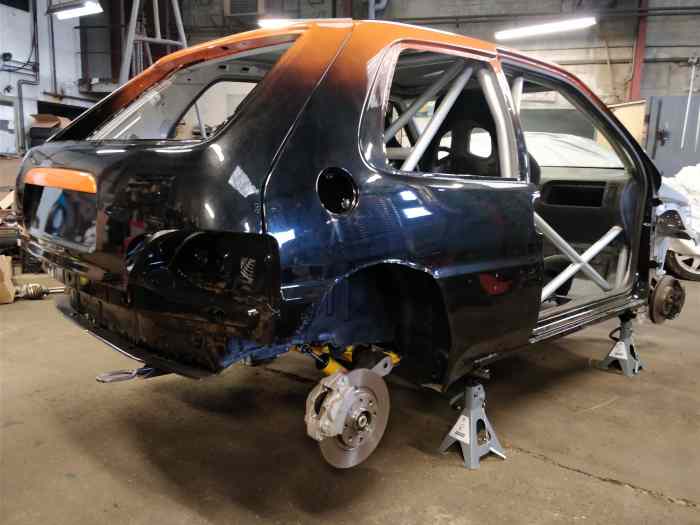 Unique ! Caisse soudée saxo gros arceau OMP peinture neuve inter exter 1