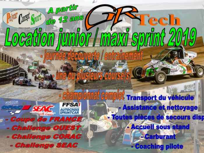 Location 2019 sprintcar autocross à partir de 12 ans 1