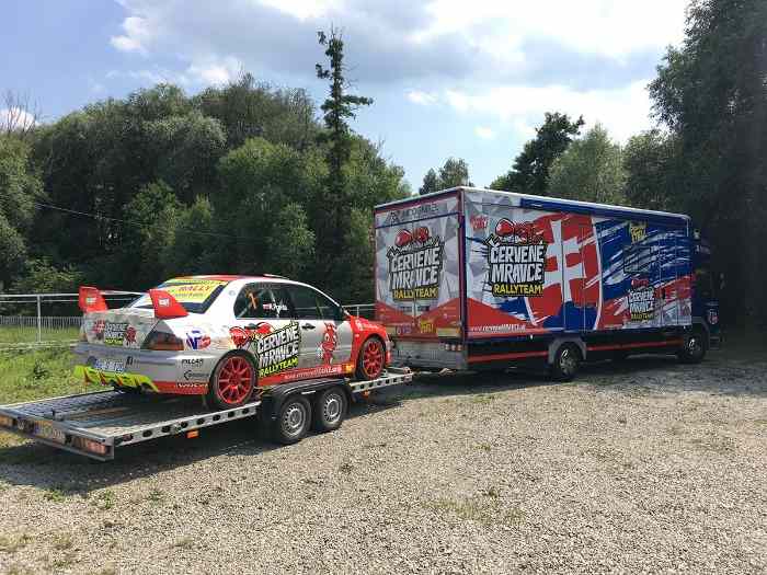 MITSUBISHI LANCER EVO IX RS, 100% ready to race! + TRAILER + MERCEDES ATEGO 1