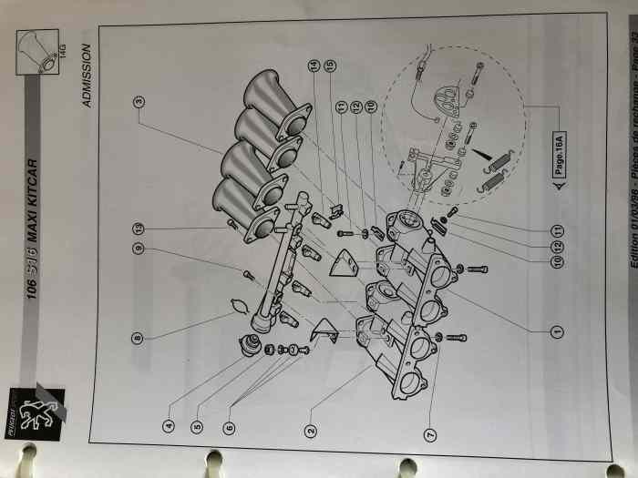 VRAIE INJECTION 4 PAPILLONS PEUGEOT SPORT 106 S16 MAXI KIT CAR 4