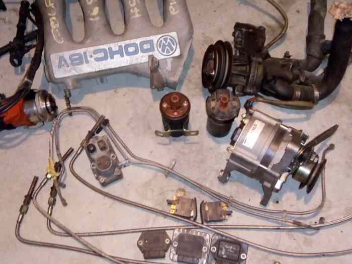 diverse pieces moteur golf 2 gti 16 prepare (kr et abf) 1