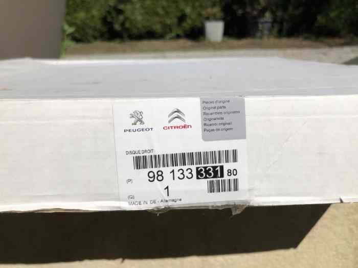 Disques RCZ R - 308 GTI 2