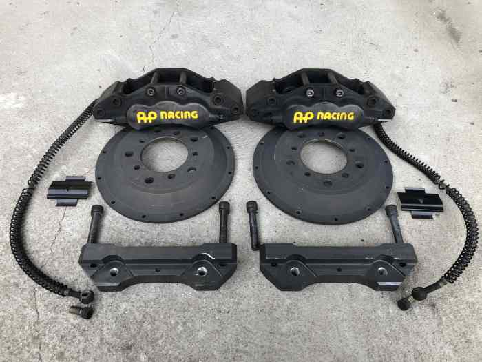 KIT GROS FREINS BMW M3 E46 AP RACING 6 PISTONS DISQUES NEUFS 2