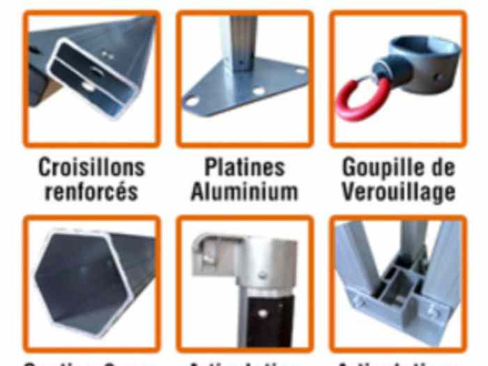Tente pliante 8 x 4  pro50 Spidtec neuve 3