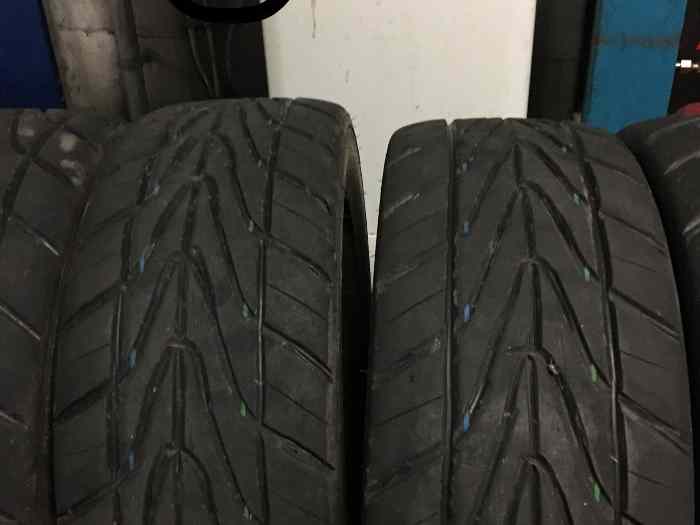 Lot de roues 14 pouces jantes 106 rallye pneus TOYO R888MAXI PLUIE 2
