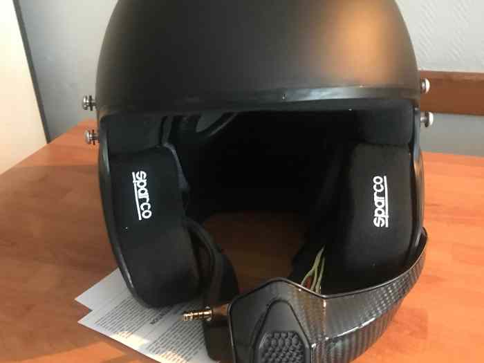 CASQUE SPARCO JET AIR PRO FIA Taille M Noir Neuf 1