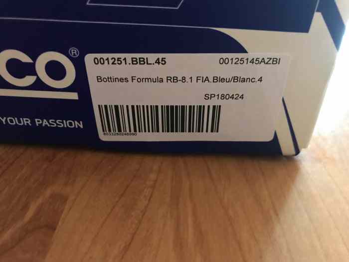 BOTTINES SPARCO FORMULA RB-8.1 FIA 45 3