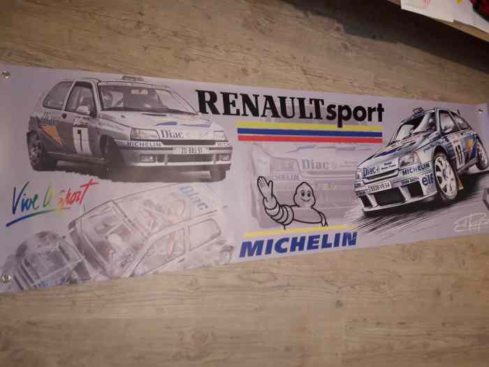 Bâche déco garage / Renault Sport / Subaru / 306 Maxi Loeb etc 4