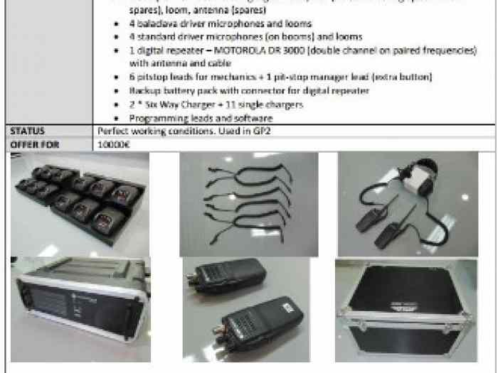 DIGITAL RACE COMMUNICATION SYSTEM